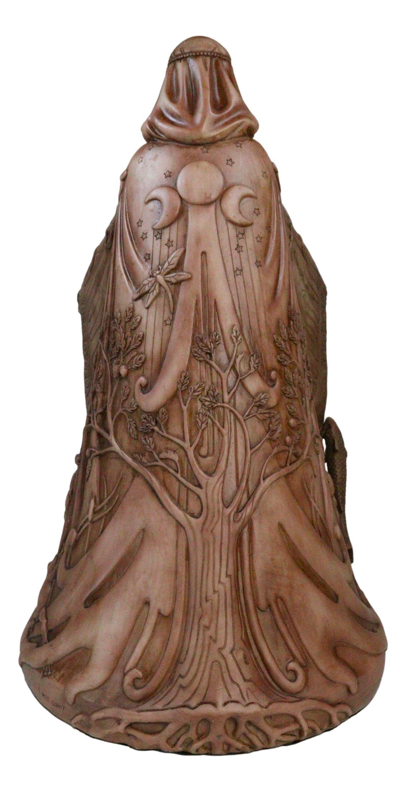 Celtic Irish Triple Goddess Mother Of All Gods Danu 15"H Statue In Faux Red Clay