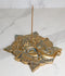 Golden Supreme Hindu God Ganapati Ganesha Head Mandala Flower Incense Holder