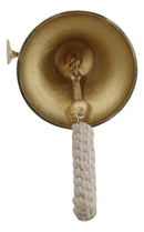 Marine Antiqued Solid Polished Brass RMS Titanic Wall Dinner Bell With Lanyard