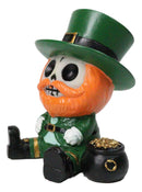 Furry Bones Leppy The Lucky Green Irish Leprechaun Skeleton Gold Pot Figurine