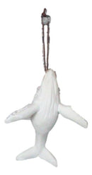 Set Of 6 Antique White Humpback Whales Ocean Marine Wall Decor Tree Ornaments