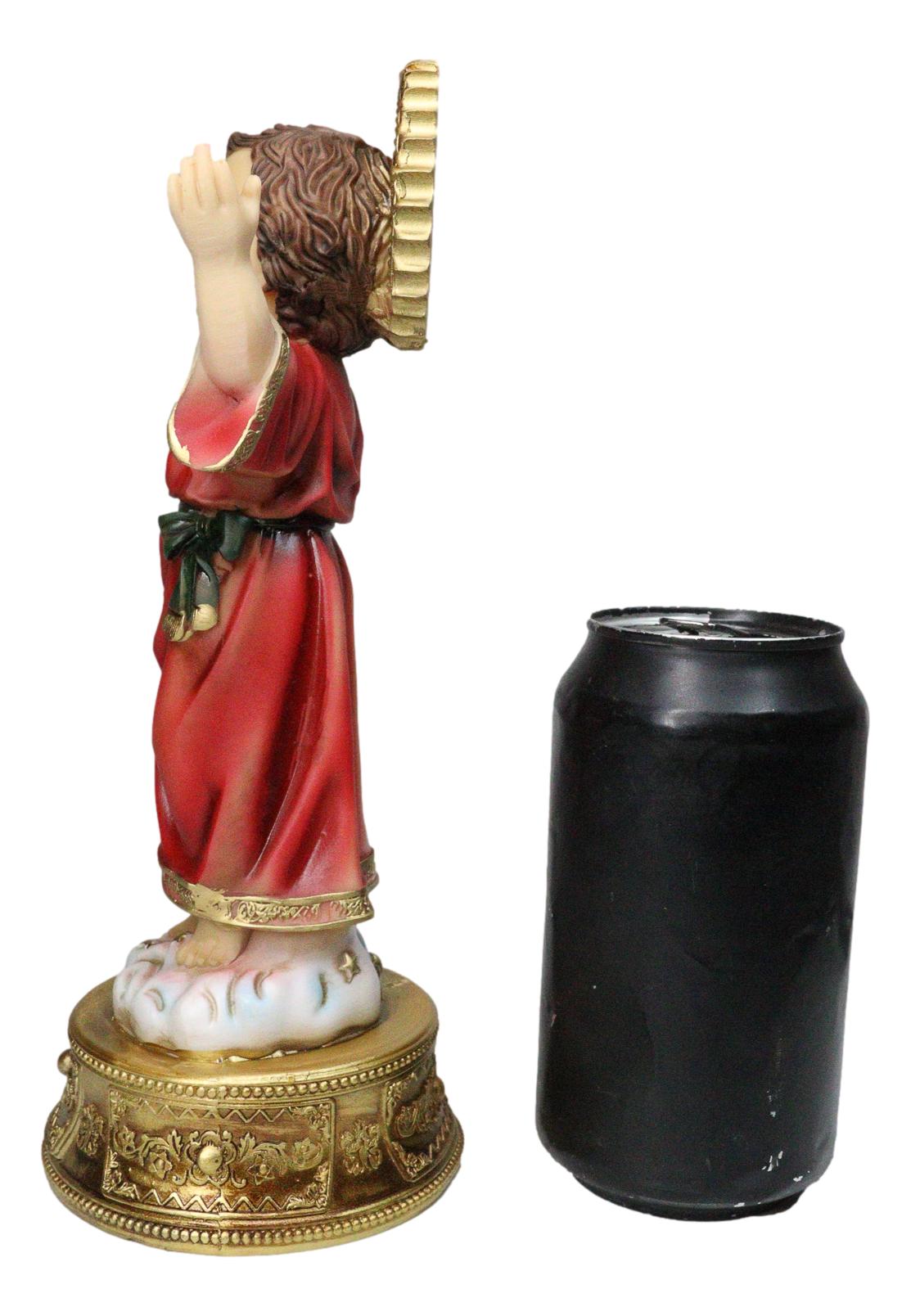 Catholic Santo Nino Divine Child Jesus Christ with Rosary Drawer Box Figurine - Ebros Gift