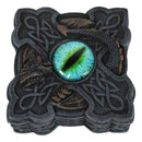 Celtic Knotwork Cross Eye Of The Dragon Gothic Decorative Trinket Box Figurine