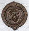 Heavy Cast Iron Rustic Royal Venetian Lion Head Round Decorative Door Knocker