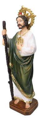 Saint Jude Thaddeus Apostle Disciple Of Jesus Fire And Sun Medal Figurine 12"H