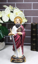 Christian Apostle Saint Paul Evangelist With Sword of The Spirit Figurine 8"H