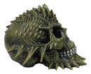 Macabre Eerie Spiked Venomspire Snecko Swamp Skull Decorative Figurine 7.5" L