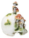 Large Day Of The Dead Toadstool Mushrooms And Moss Fungi Skull Figurine 11.5"H