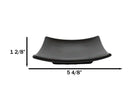 Pack Of 6 Kokuyo Black Collection Curved Square Appetizer Dessert Salad Plates