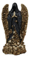 Gothic Death Prayer Grim Reaper Skeleton With Ossuary Skulls Wings Figurine