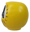 Yellow Talisman of Protection Japanese Zen Daruma Figurine With Unpainted Eyes