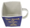 Blue Book Of Magic Eye Of Providence Arcane Arts Ceramic Boxy Square Shaped Mug