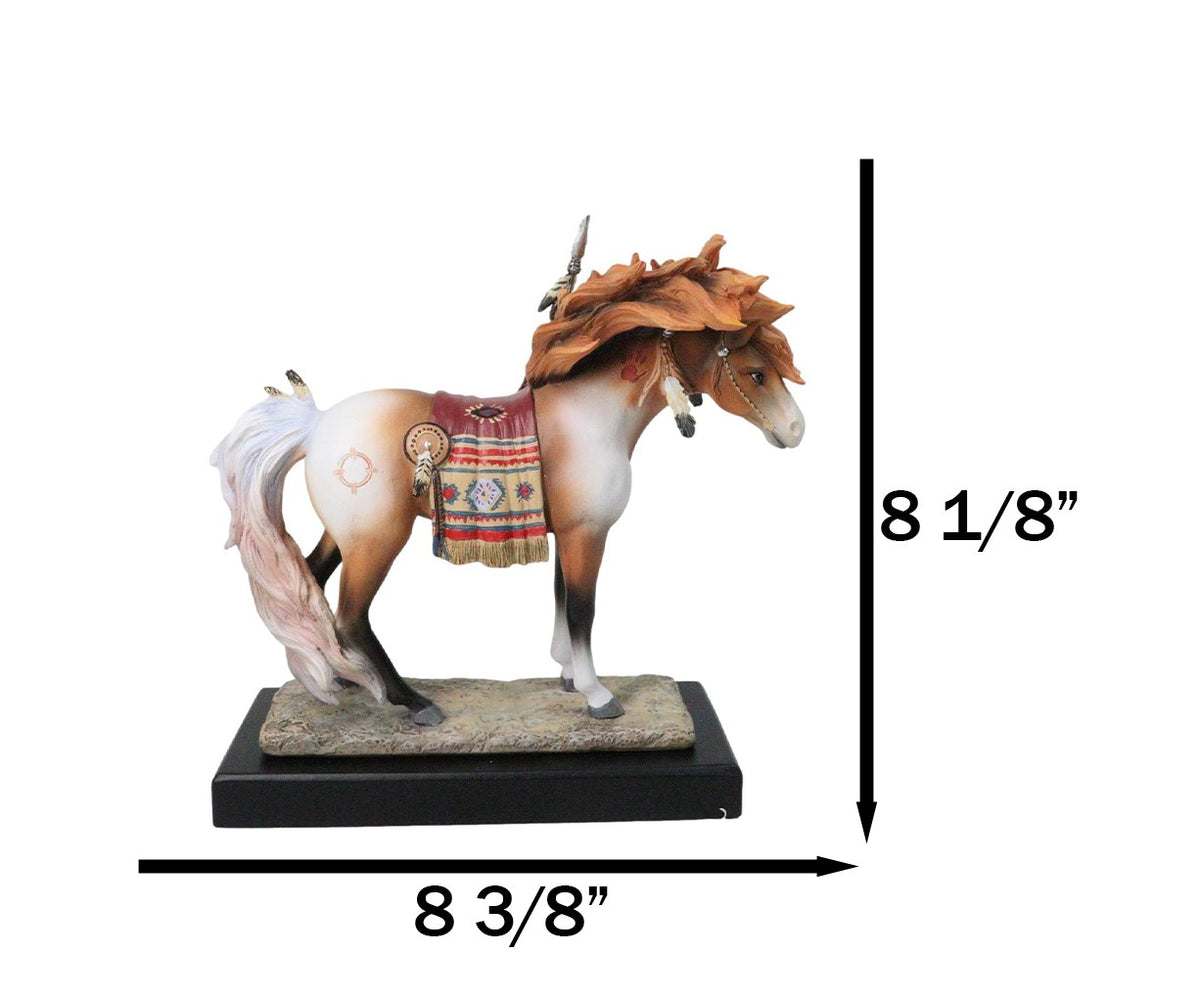 Native American Medicine Steed Horse Western Decor Figurine By Laurie Prindle