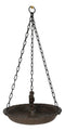 Cast Iron Love Bird On Branch Sunflower Basin Hanging Garden Bird Bath Feeder