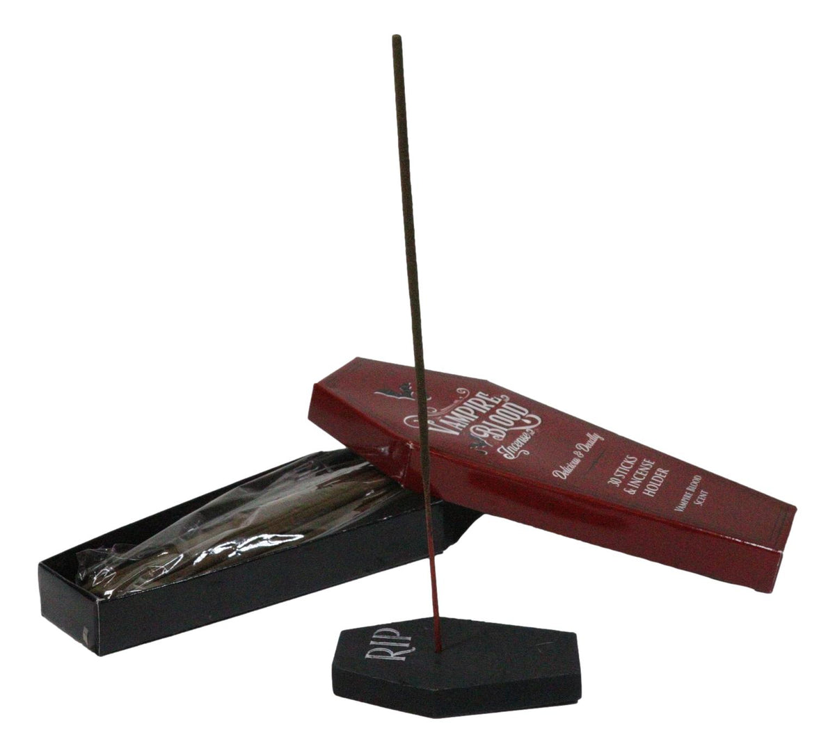 Vampire Blood Incense Sticks Pack of 30 With RIP Coffin Incense Stick Holder