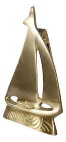 Nautical Brass Metal Golden Sailor Sailboat Boat Ship Door Knocker Sculpture