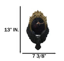 Gothic Golden Baroque Style Raven's Gaze Decorative Vanity Wall Hanging Mirror
