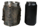Norse Mythology Viking Berserker Warrior With Wolf Coffee Tankard Mug 16oz