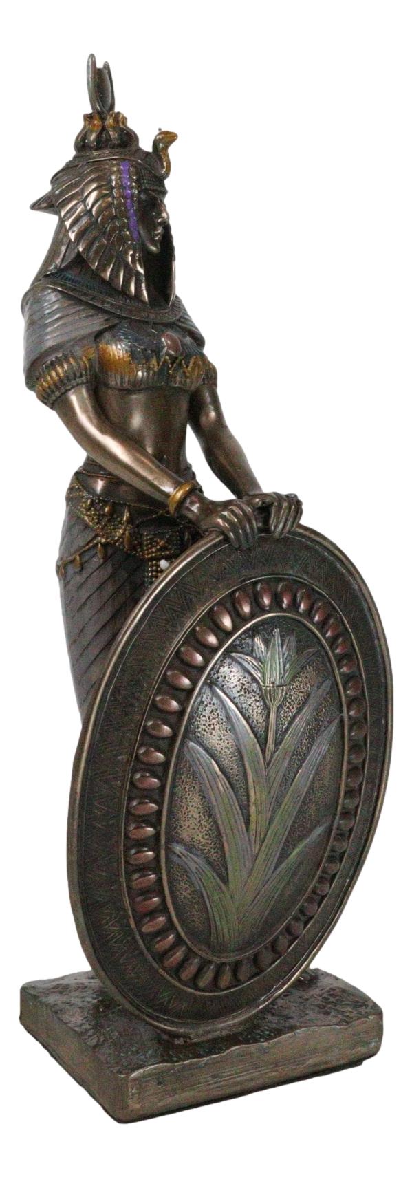 Ebros Standing Isis Statue Egyptian Goddess Bronze Finish Figurine