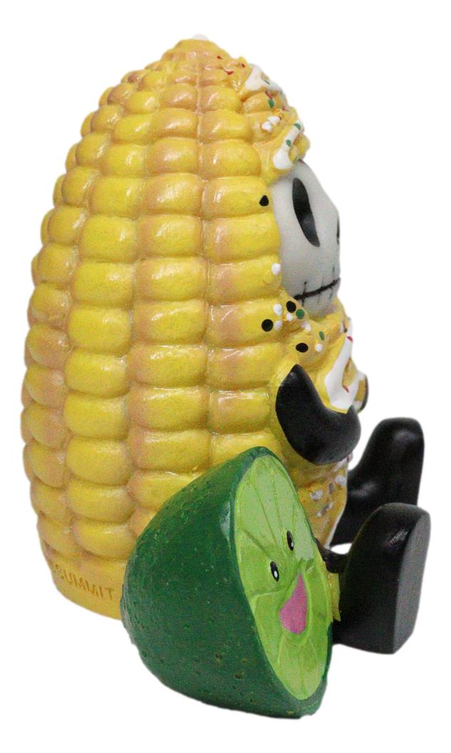 Furrybones Elotito Zesty Corn and Lime Snack Skeleton Figurine Furry Bones