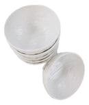 Set of 6 Contemporary Yukino Hana Snow Melamine Round Rice Miso Soup Bowls 10oz