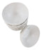 Set of 6 Contemporary Yukino Hana Snow Melamine Round Rice Miso Soup Bowls 10oz