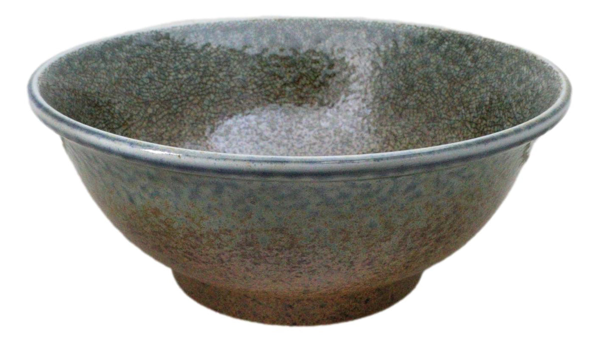 Set Of 4 Japanese Sunaji Kairagi Earth Sky Porcelain Large Ramen Soup Bowls 42oz - Ebros Gift