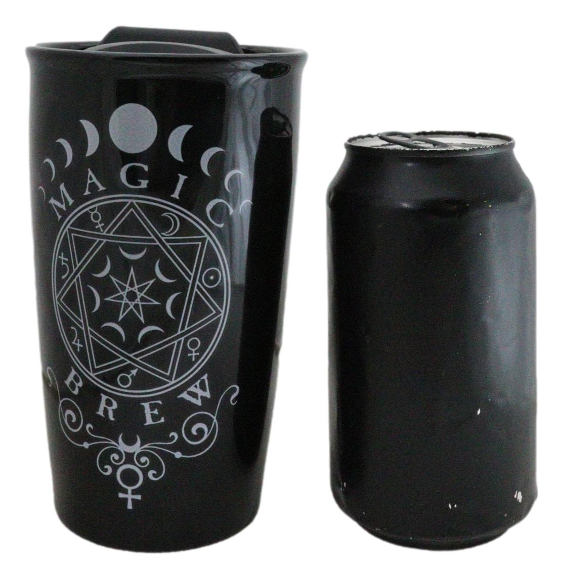 Wicca Witchcraft Phases Of The Moon Magic Brew Ceramic Travel Mug Coffee Tea Cup