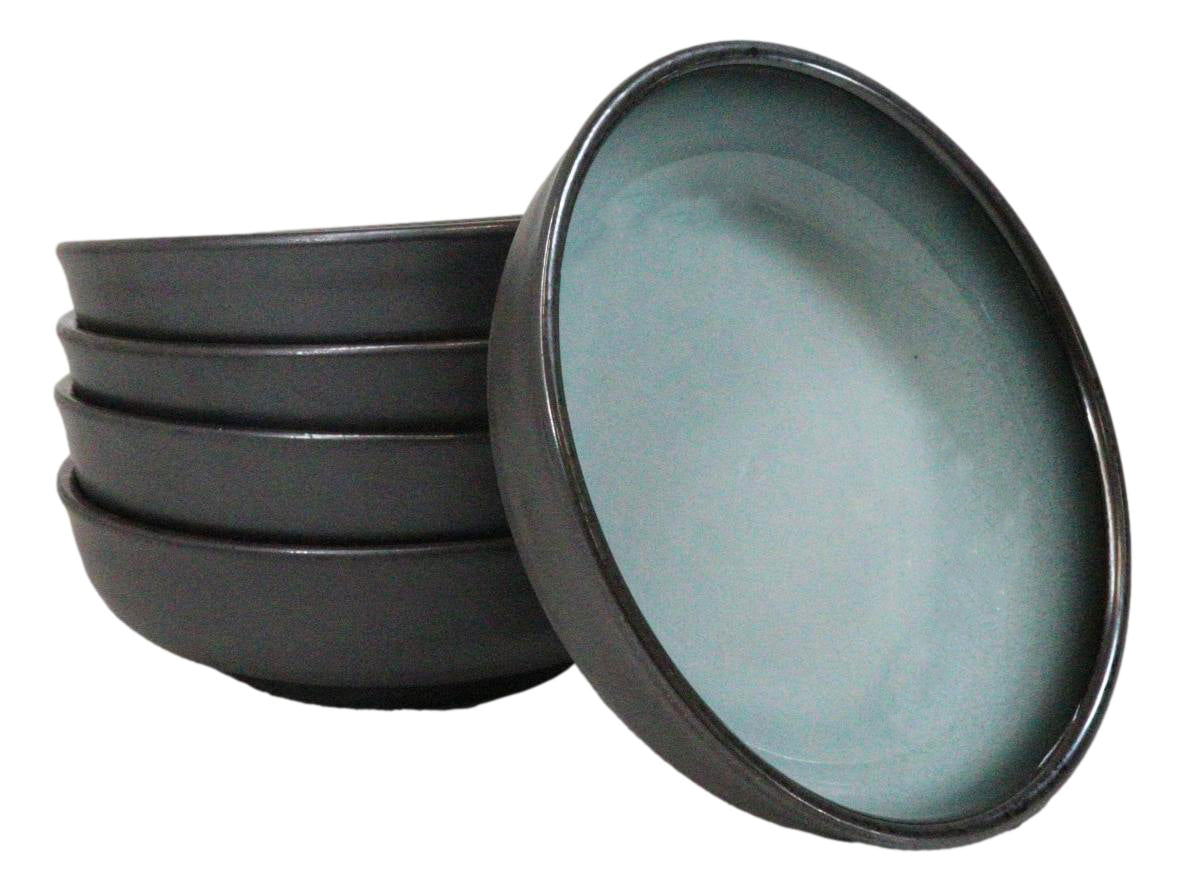 Pack Of 5 Blue Sky Seikai Collection Shallow Bowl Or Deep Plates 10oz Serveware - Ebros Gift