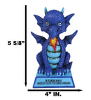 Ocean Blue Koan Cartoon Dragon Figurine Be Yourself Unless You Can Be A Dragon!