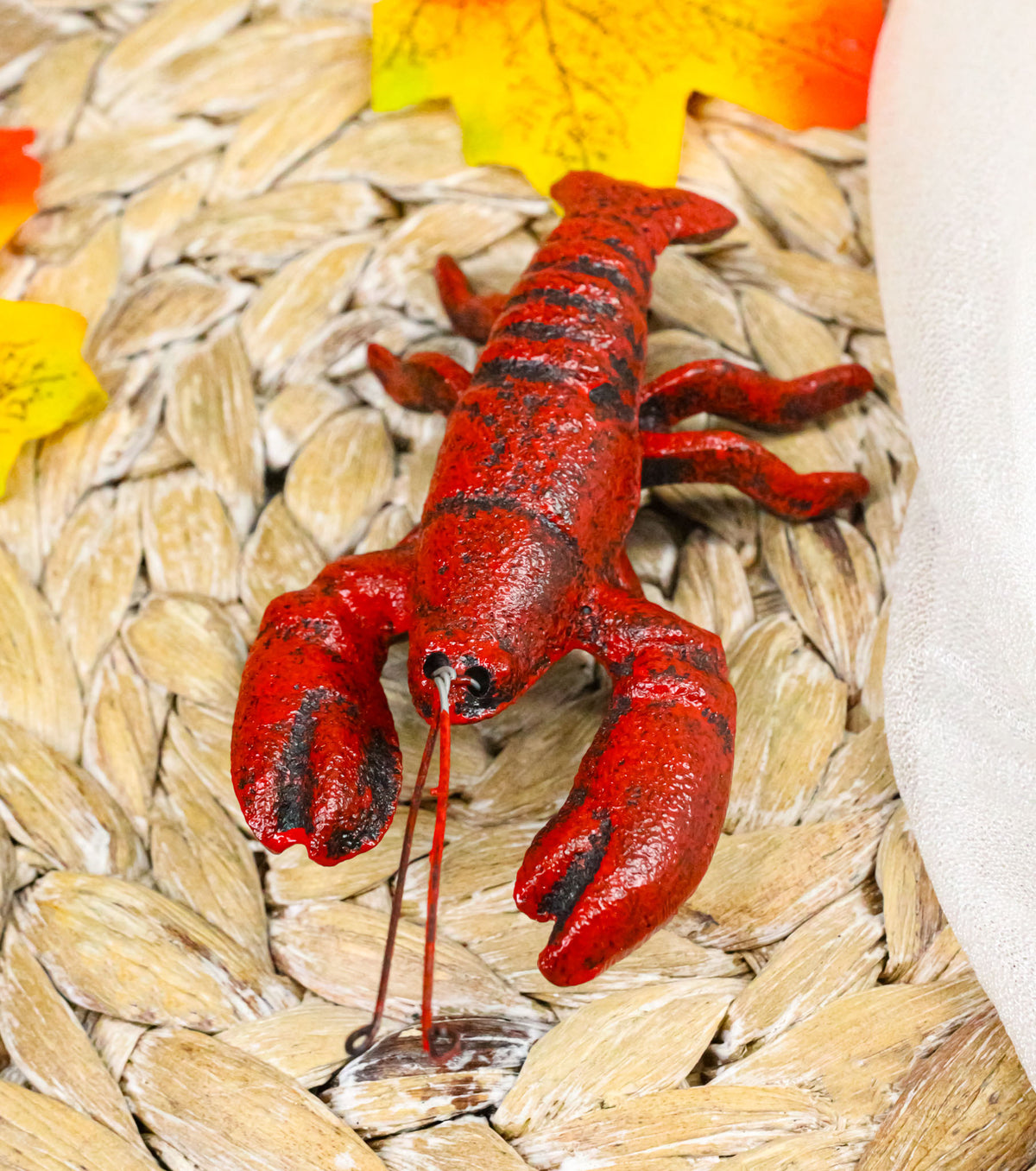 Pack Of 2 Cast Iron Nautical Cajun Creole Mini Baby Lobster Decorative Figurines
