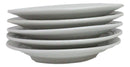 Pack Of 5 Ceramic Yukino Hana Snow Collection Large Round Dinner Plates 10" D