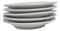 Pack Of 5 Ceramic Yukino Hana Snow Collection Large Round Dinner Plates 10" D