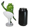Green Queen Diva Lady Frog Taking Selfie Seated On Salon Chair Figurine 7"H