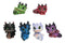 Set of 6 Fantasy Whimsical Colorful Hatchling Baby Dragons Mini Figurines