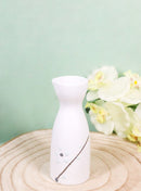 Pack Of 6 Porcelain Snow Flowers Yukino Hana Japanese Wine Sake Tokkuri Flasks