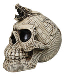 Tribal Tattoo Serpent Skull Statue Battle Chieftain Figurine Amazing Detail