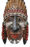 Southwestern Colorful Native American Indian Chief With Headdress Wall Plaque