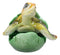 Green Nautical Marine Sea Turtle Hatchling Emerging Out of Egg Mini Figurine