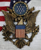 United States Air Force Emblem American Flags And Bald Eagle Wall Decor Plaque