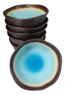 Pack Of 6 Blue Sky Aozora Kannyu Ceramic Medium Soup Donburi Bowls 20oz