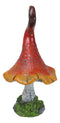 Enchanted Fairy Garden Whimsical Forest Cottage Crooked Mushroom Figurine 9"H
