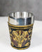 Set Of 2 Occultic Pagan Pentagram Sigil Of Baphomet Sabbatic Goat Shot Glasses