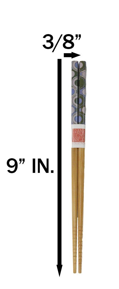 5 Pairs Of Imperial Hotel Peacock Rug Frank Wright Ridged Wooden Chopsticks Set
