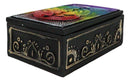 Metaphysical Wicca Rainbow Chakra Energy Zone 7 Colors Tarot Cards Trinket Box