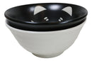 Ebros Made In Japan Black And White Lucky Meow Cats Bowl Set of 2 With Chopstick