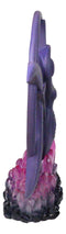 Wicca Shaman Spiral Goddess Triple Moon Pentagram With LED Crystals Figurine