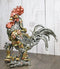 Steampunk Gearwork Robotic Cyborg Rooster Chicken In Battle Armor Figurine