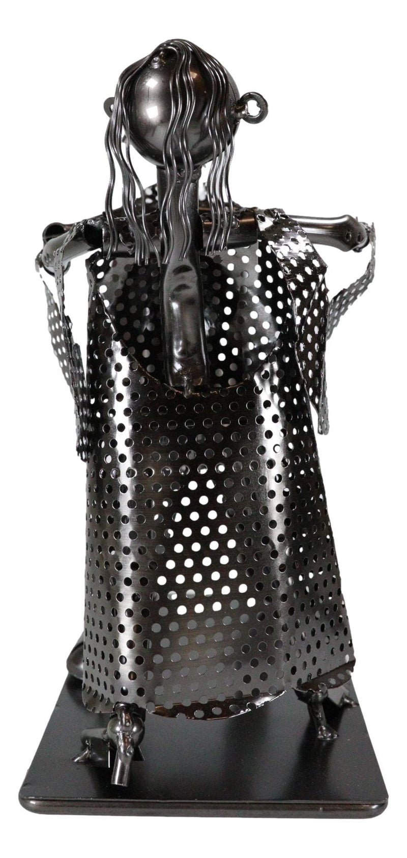 Tango Dancing Lover Couple Hand Made Metal Wine Bottle Holder Caddy Decor