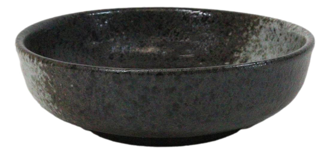 Pack Of 5 Charcoal Grey Tone Hakumu Collection Shallow Bowl Or Deep Plates 10oz